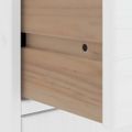 VidaXL Bočná skrinka 5 ks "ODDA" biela 40x24x79 cm borovicový masív