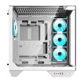 Počítačová skriňa Darkflash DY470 so 4 ventilátormi (biela)