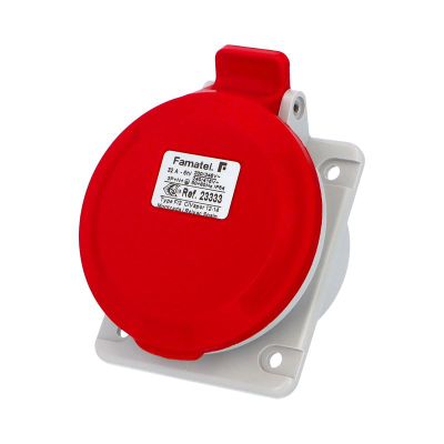 Zásuvka vestavovacia 23333 IP54/400V/32A/5P 6h, šikmá 10° - SpeedPRO