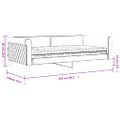 vidaXL Denná posteľ s matracom žltá 100x200 cm zamat