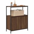vidaXL Kúpeľňová skrinka s policami dub hnedý 76,5x35x95 cm