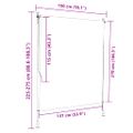 vidaXL Vonkajšia roleta žlto-biela 150x270 cm látka a oceľ