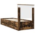 vidaXL Rám postele Dymová dub 75 x 190 cm Inžinierske drevo