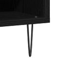 vidaXL Skrinka na gramofónové platne Čierny dub 85 x 38 x 48 cm