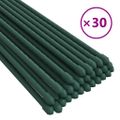 vidaXL Záhradné kolíky 30 ks zelené 150 cm oceľ