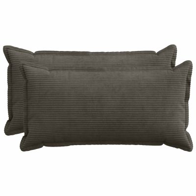 vidaXL Poťah na podložku 2 ks HOUTEN Antracitová 40 x 80 cm manšestr