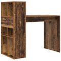 vidaXL Stôl Staré drevo Kompozitné drevo 108 x 55 x 103.5 cm