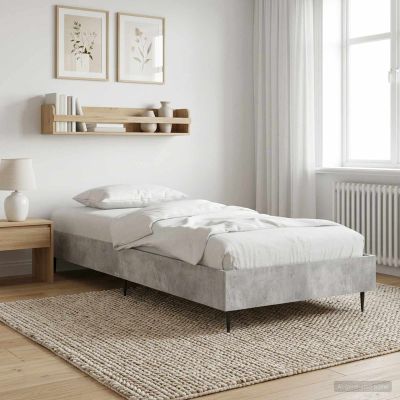 vidaXL Rám postele Betónovo sivá 80 x 200 cm Kompozitné drevo