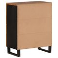vidaXL Komoda so 4 dvierkami 60x33x75 cm masívna akácia