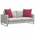 vidaXL Vankúše na pohovku 2 pcs Víno červené 80 x 80 cm