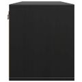 vidaXL Nástenné skrinky 2 ks čierne 45x30x35 cm masívna borovica
