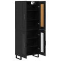 vidaXL Highboard 2 ks Čierny dub 69,5 x 34 x 180 cm
