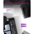 RAIDSONIC ICY Externý box M.2 NVMe/SATA, SD 4.0