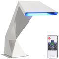 vidaXL Vodopád do bazéna s RGB LED diódami Nehrdzavejúca oceľ