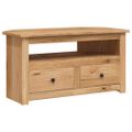 vidaXL Rohová TV skrinka 93x49x49 cm borovicový masív Panama Range