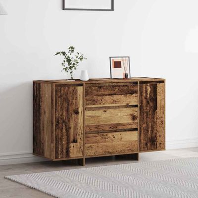 vidaXL Servírovacia skriňa so zásuvkou Staré drevo 120 x 41 x 75 cm