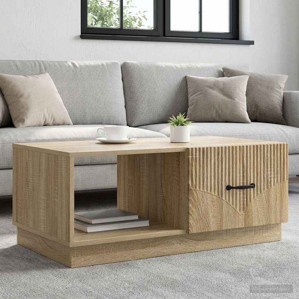 vidaXL Konferenčný stolík Dub sonoma 90 x 50 x 37 cm Kompozitné drevo