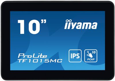 10'' iiyama TF1015MC-B3: WXGA, 10P, VGA, HDMI, DP