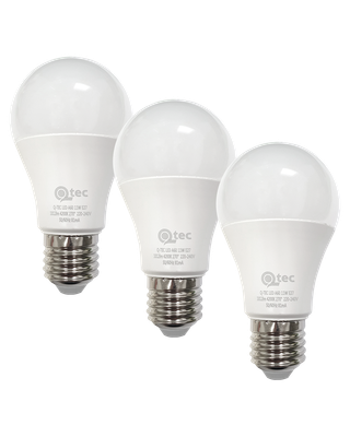 LED žiarovky 11W/1012lm/A60/E27 neutrálna biela 3 PACK Qtec
