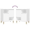 vidaXL Komoda 2 ks biela 60x35x70 cm spracované drevo