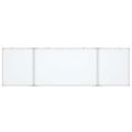 vidaXL Magnetická biela tabuľa skladacia 200x60x1,7 cm hliník