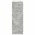 VidaXL Príborník Concrete Grey 100x35x99 cm Engineered Wood