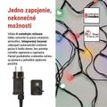 LED vianočná cherry reťaz – guličky, 30 m, vonk. aj vnútor., multicolor, programy, časovač