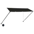 vidaXL Zaťahovacia markíza s LED 300x150 cm antracitová