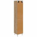 vidaXL Highboard Remeselný dub 34,5 x 34 x 90 cm Kompozitné drevo