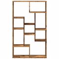 vidaXL Knižnica staré drevo 72x20x120,5 cm kompozitné drevo
