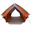 vidaXL Teepee stan pre 8 osôb 8 osoba Šedá a oranžová