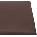 vidaXL Nástenné panely 12 ks hnedé 30x15 cm umelá koža 0,54 m²