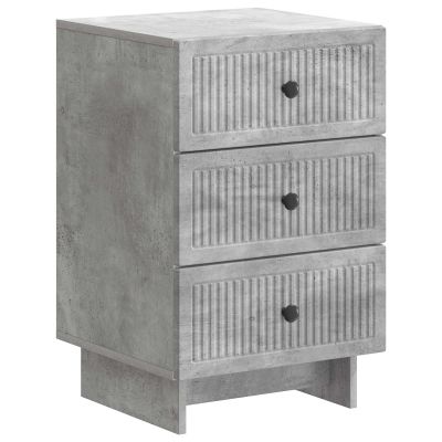 vidaXL Nočný stolík Betónovo sivá 43 x 41 x 66,5 cm Kompozitné drevo