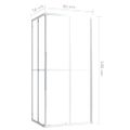 vidaXL Sprchový kút ESG 90x70x180 cm