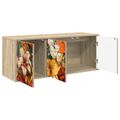 vidaXL Nástenný TV kabinet GENNEP 102 x 33 x 40 cm Dub sonoma