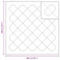 vidaXL 2-v-1 Prikrývka 201 x 201 x 9 cm Zima Polyester Biela Priedušná