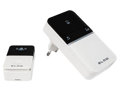 Bezdrôtový zvonček BLOW KINETIC DK-11, dosah 100 m, 16 melódií, bezbatériový Bezdrátový zvonek BLOW KINETIC DK-11,  dosah 100 m, 16 melódií, bezbateriový