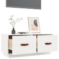 vidaXL TV skrinka biela 80x34x35 cm masívna borovica