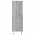 vidaXL Vysoká skrinka sivý dub sonoma 60x36x110 cm spracované drevo