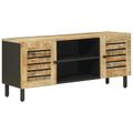vidaXL Úložné skrine Prírodná 105 x 33 x 46 cm Masívne mango drevo