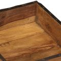 vidaXL Podnos Hnedá 29 x 31 x 10 cm Masívne obnovené drevo