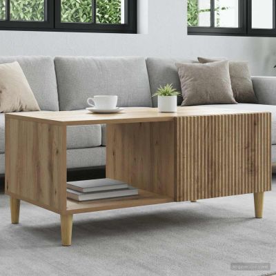 vidaXL Konferenčný stolík Dub artisan 90 x 50 x 40 cm Kompozitné drevo