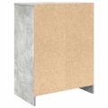vidaXL Botník betónovo sivý 57x34x76 cm spracované drevo