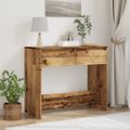 vidaXL Konzolový stolík staré drevo 89x41x76,5 cm kompozitné drevo