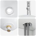 vidaXL Sada kúpeľňového nábytku 5 ks Biela s vysokým leskom