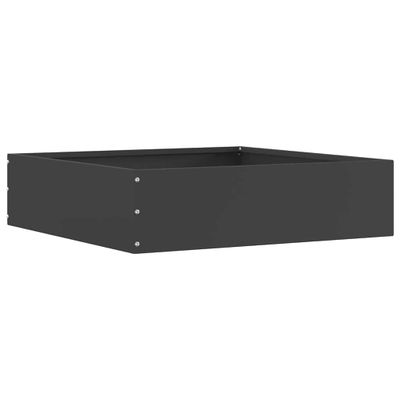 vidaXL Obrubník trávnika 50 x 50 x 13 cm Oceľ Čierna