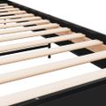 vidaXL Posteľný rám čierny 75x190 cm kompozitné drevo a kov