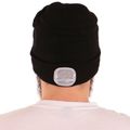 Čiapka s čelovkou 180 lm, nabíjacia, USB, univerzálna veľkosť, bavlna/PE, čierna SIXTOL