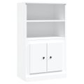 vidaXL Vysoká skrinka biela 60x35,5x103,5 cm kompozitné drevo