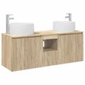 vidaXL Set kabinetov do kúpeľne 3 ks Dub sonoma 49,5 x 44,5 x 66 cm